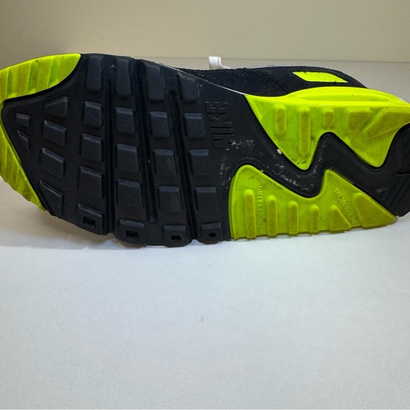 Nike Air Max 90 GS Volt CD6864-101 Youth Size 6.5Y White Neon Green Retro 90s OG - Picture 11 of 16